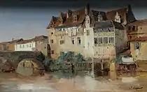 Maison des Consuls à Périgueux by Jules Coignet. 1833