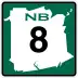 Route 8 marker