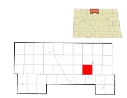 Location of Oak Valley Township