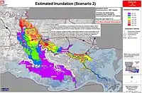 Anticipated inundation from Scenario&nbsp;2