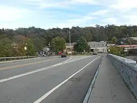 NY Route 120 approaching Downtown Chappaqua