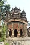 Joypur: De para nava ratna temple (in picture), Dutta para nava ratna temple and deul and atchala temples, all with rich terracotta decoration.
