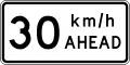 (TW-1B3(30) Road works speed limit ahead - 30&nbsp;km/h