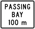 (A42-2/IG-7) Passing Bay Ahead (in 100 metres)