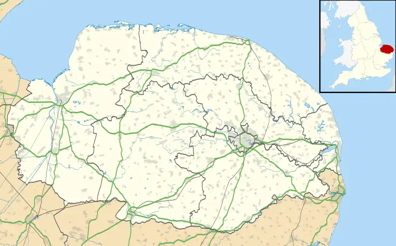 Bacton Gas Terminal is located in Norfolk
