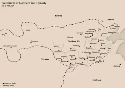 Northern Wei in 464 AD