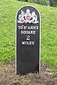 An old milepost by the A662, Ashton New Road