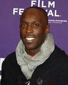Actor Michael K. Williams stands for a photo at the Tribeca Film Festival