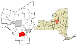 Location in Oneida County and the state of New York.