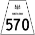 Highway 570 marker