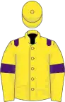 Yellow, purple epaulets and armlets