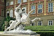 Statue of Bacchus in the castle park