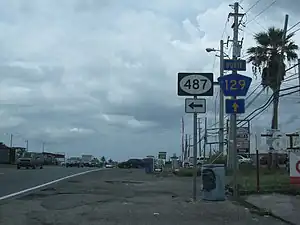 PR-129 north at PR-487 intersection in Bayaney barrio