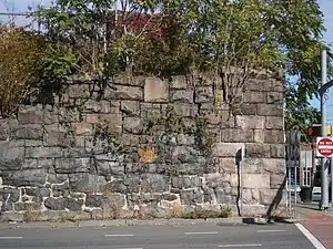 Elevated trestle along ROW met embankment at Waldo Yard