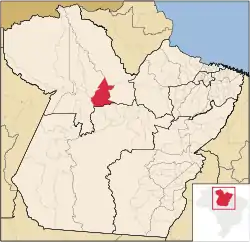 Location in Pará state