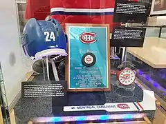 a glass display case