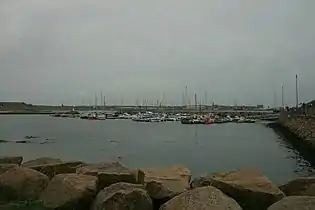 Peterhead Bay marina and jetty facility.