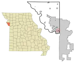 Location of Houston Lake, Missouri