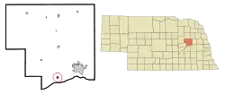 Location of Duncan, Nebraska