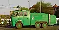 German police water cannon WaWe 9000 featuring a 9,000-litre (2,000&nbsp;imp&nbsp;gal; 2,400&nbsp;US&nbsp;gal) tank