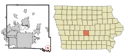 Location of Runnells, Iowa
