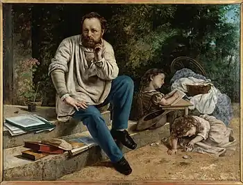Image 38Pierre-Joseph Proudhon, main theorist of mutualism and influential French socialist thinker (from Socialism)