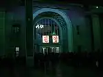 Pyongyang station at night