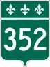 Route 352 marker
