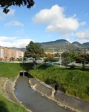 Canalised part close to carrera 10