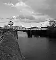 The replacement swing bridge at Selby