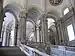Sweeping marble staircase inside the Palace of Caserta
