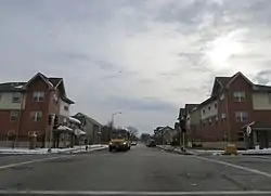 Residential modern infill on North Newstead, February 2013
