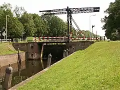 Sluice in the Kanaal Almelo-Nordhorn