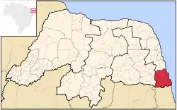 Location of Litoral Sul