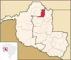 Location in Rondônia state