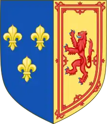Royal arms of Mary, Queen of Scots, Queen consort of France
