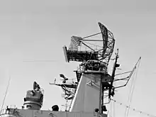 Close up of Northampton’s SPS-2 antenna c. 1954.
