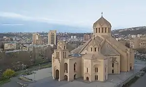 Saint Gregory the Illuminator Cathedral from air