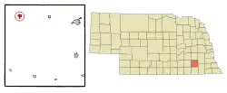 Location of Friend, Nebraska