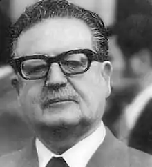 Image 31Salvador Allende, President of Chile and member of the Socialist Party of Chile, whose presidency and life were ended by a CIA-backed military coup (from Socialism)