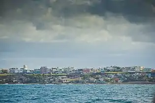 La Perla from the sea in 2012
