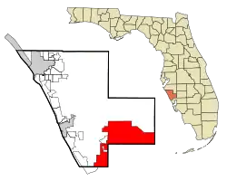 Location in Sarasota County and the state of Florida