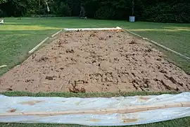 Sculpture for a sculpture park (2018), interactive clay pit for visitors