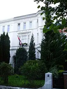 Building in Harvesterhuderweg housed the Consulate-General of Yugoslavia.