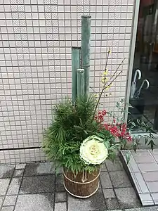 A flat topped kadomatsu in Shimane