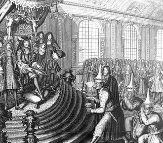 Siamese embassy to Louis XIV led by Kosa Pan in 1686, by Nicolas Larmessin