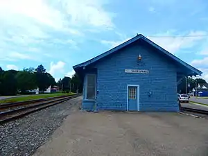The former Erie Railroad station in Silver Springs in June 2015.
