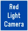 Indication of enforcement cameras used at traffic lights