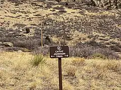 Cathy Johnson trail marker
