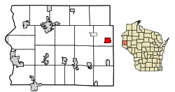 Location of Glenwood City in St. Croix County, Wisconsin.